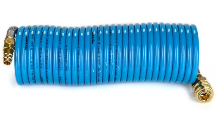 Rectus MFSP10/050KS poliamid 12 spiráltömlő gyorscsatlakozóval, kék, 10x8x1 mm, 5 m hosszú termék fő termékképe