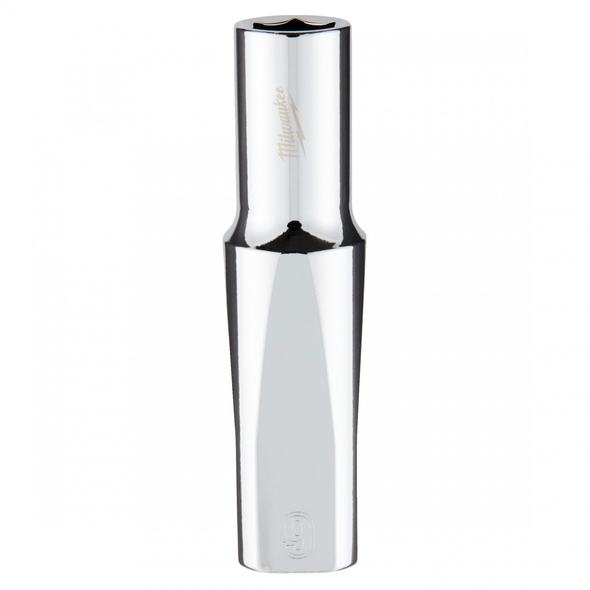 Milwaukee FOUR FLAT™ oldalú 3/8"-os dugókulcs fej, hosszú, 6-lapú, 9 mm termék fő termékképe