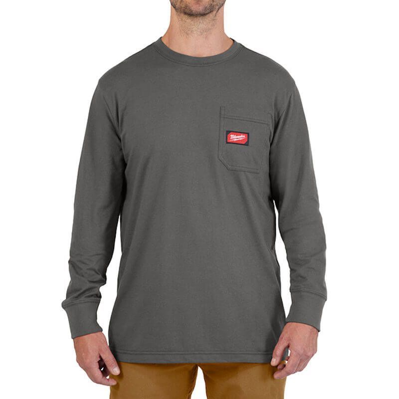 Milwaukee WTLSG zsebes, hosszú ujjú munkás póló, sötétszürke termék fő termékképe