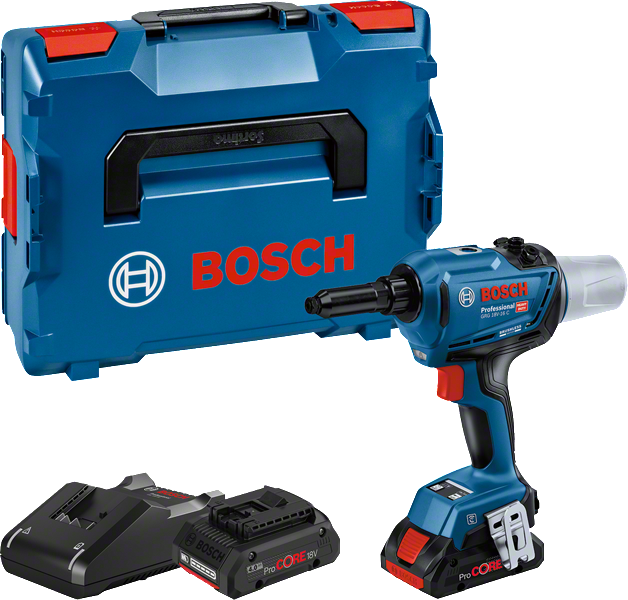 Bosch GRG 18V-16 C akkus popszegecshúzó (2 x 4.0 Ah Li-ion akkuval, L-BOXX-ban) termék fő termékképe